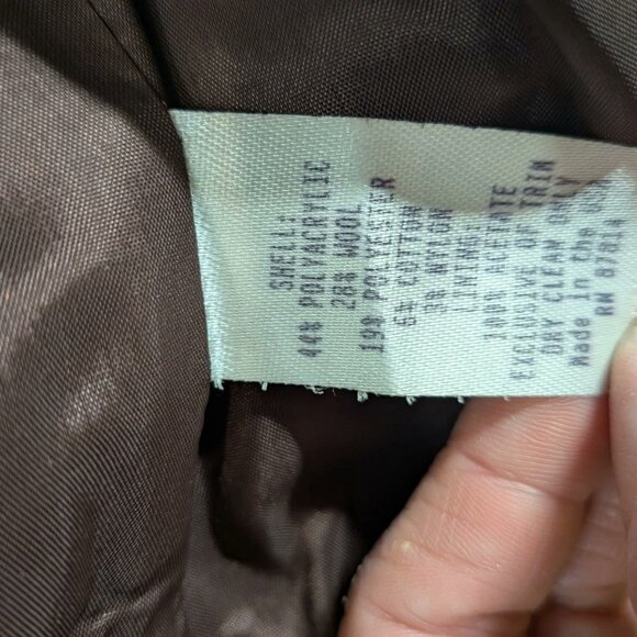 VTG Neiman Marcus Exclusive  Pink Tweed Wool Blend Lined Blazer - Picture 4 of 6